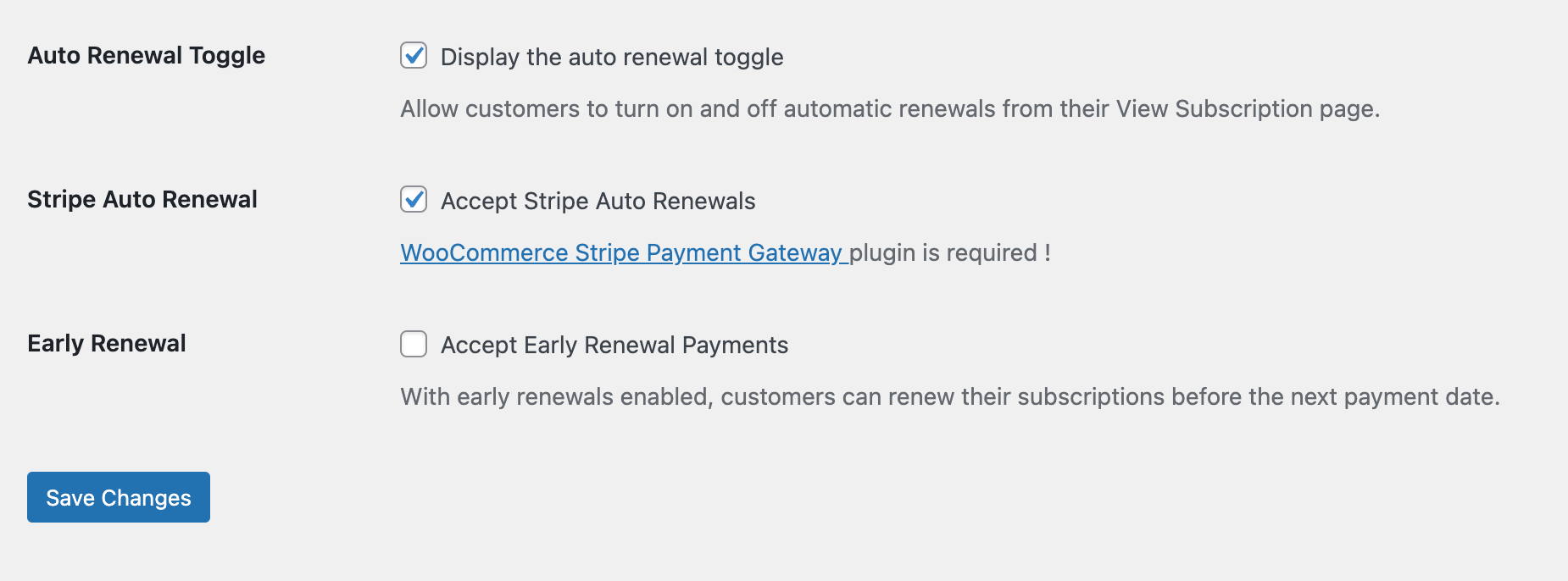 Renewal price Setting